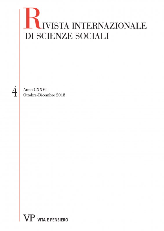 RIVISTA INTERNAZIONALE DI SCIENZE SOCIALI - 2018 - 4. An Issue in Honour of Giacomo Vaciago