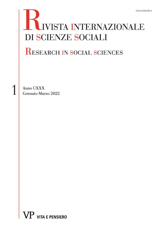 RIVISTA INTERNAZIONALE DI SCIENZE SOCIALI - 2022 - 1